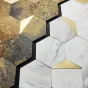Шестиугольная 3д плитка в виде мозайки на самоклеющейся основе LaLume MB20829-23