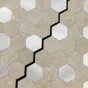 Шестиугольная 3д плитка в виде мозайки на самоклеющейся основе LaLume MB20831-23