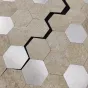 Шестиугольная 3д плитка в виде мозайки на самоклеющейся основе LaLume MB20831-23