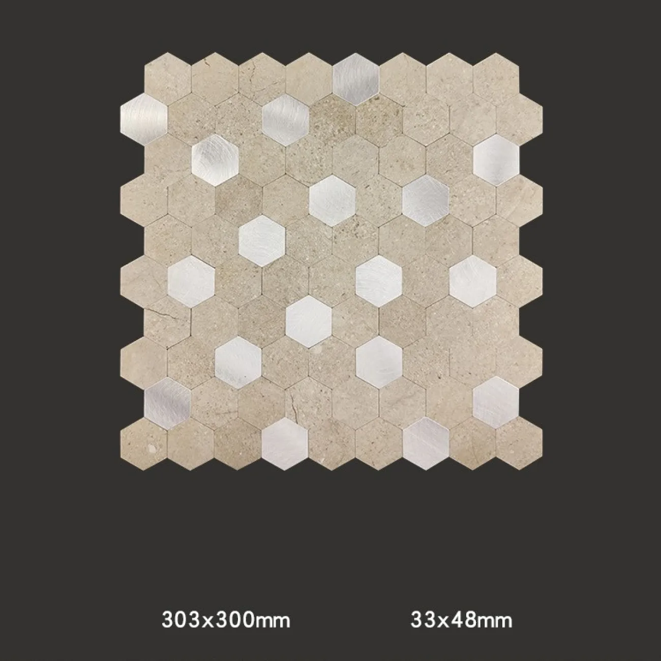 Шестиугольная 3д плитка в виде мозайки на самоклеющейся основе LaLume MB20831-23 Шестиугольная 3д плитка в виде мозайки на самоклеющейся основе LaLume MB20831-23