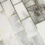 Мраморная 3д плитка на самоклеящейся основе LaLume MB20833-23