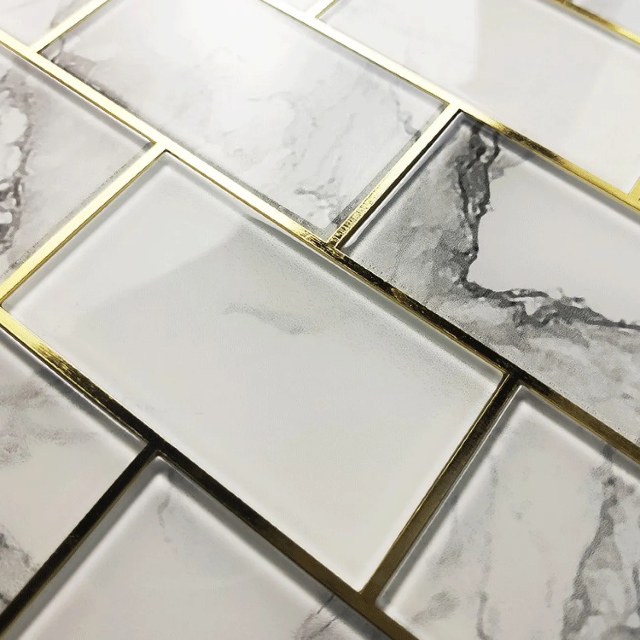 Мраморная 3д плитка на самоклеящейся основе LaLume MB20833-23