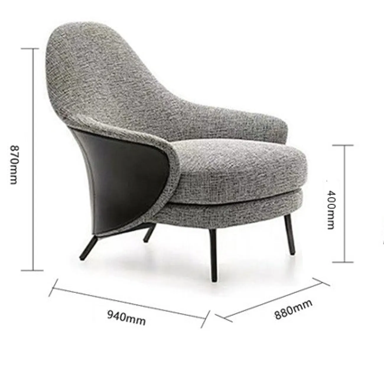 Дизайнерский обеденный стул LaLume MB21014-23