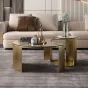 Дизайнерский журнальный стол из двух частей  LaLume MB21008-23