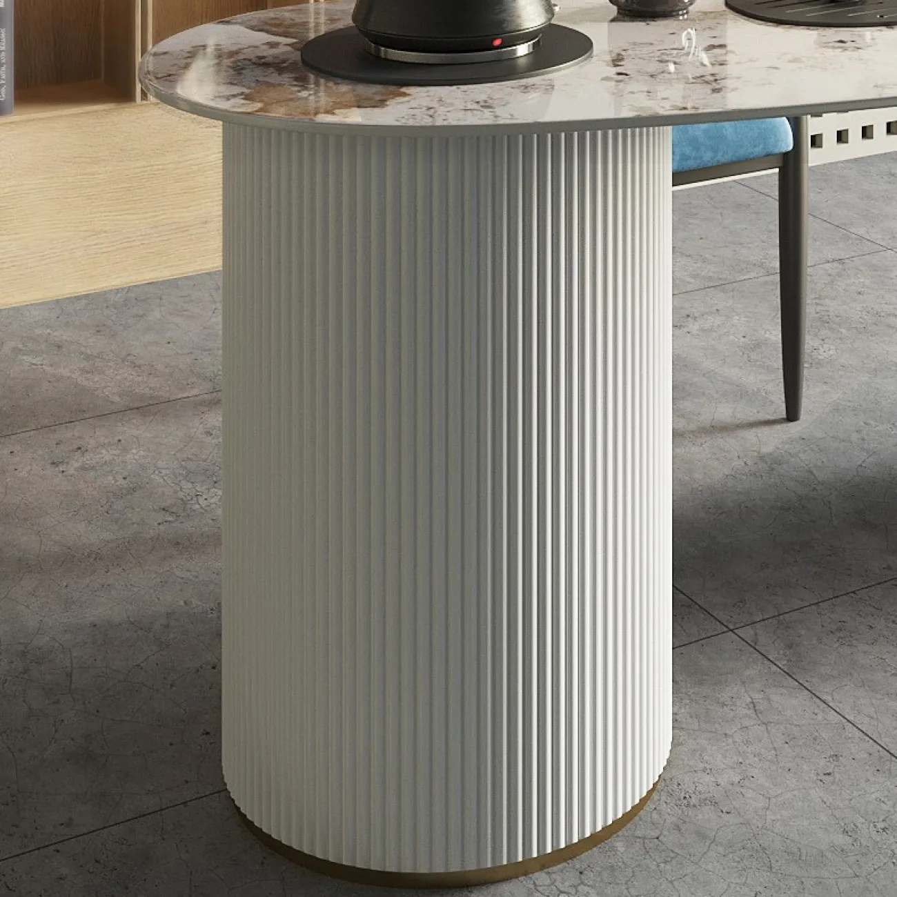 Письменный стол с плитой  в современном стиле LaLume MB21009-23