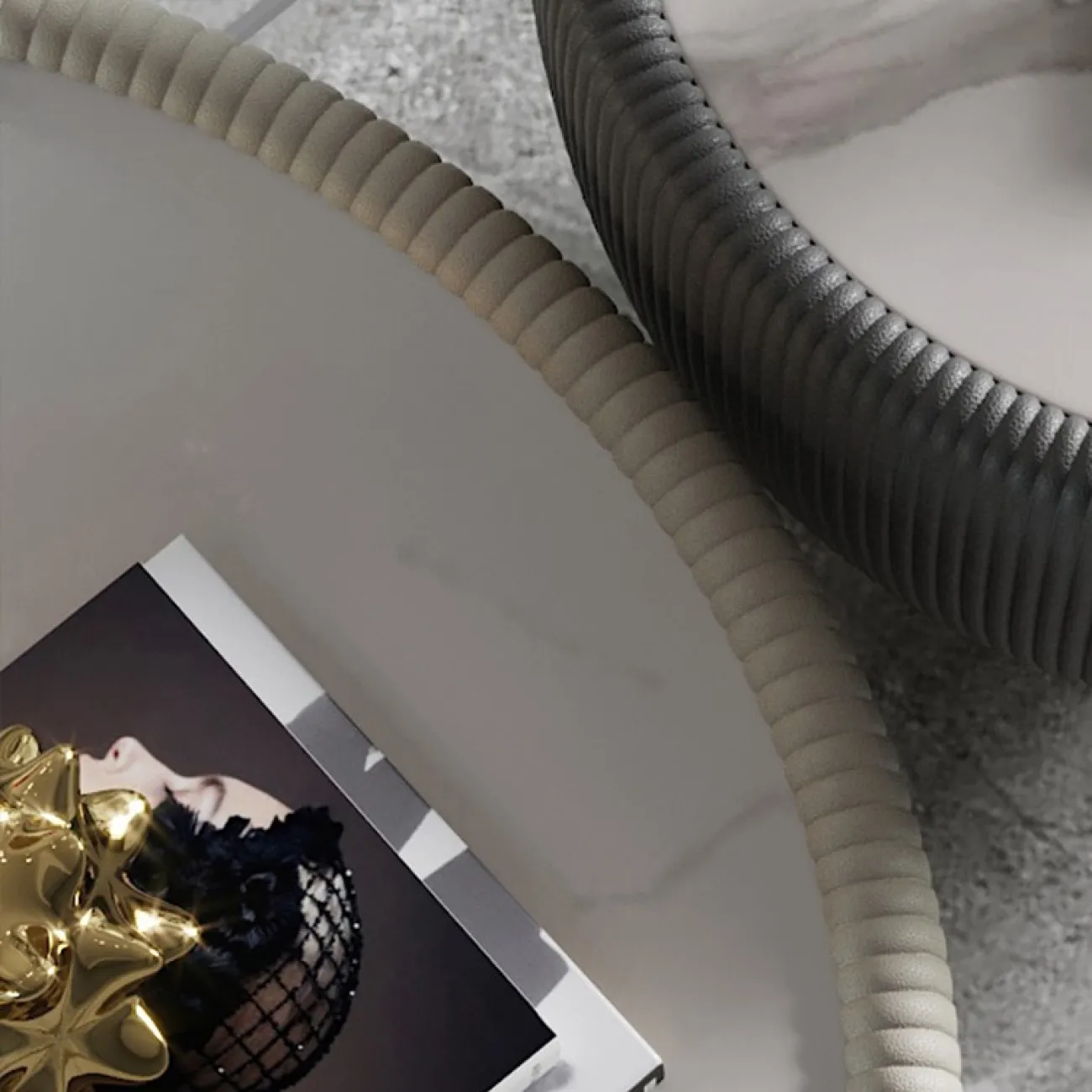 Круглый журнальный стол для гостиной LaLume MB21010-23