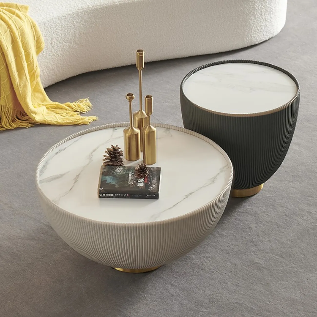 Круглый журнальный стол для гостиной LaLume MB21010-23