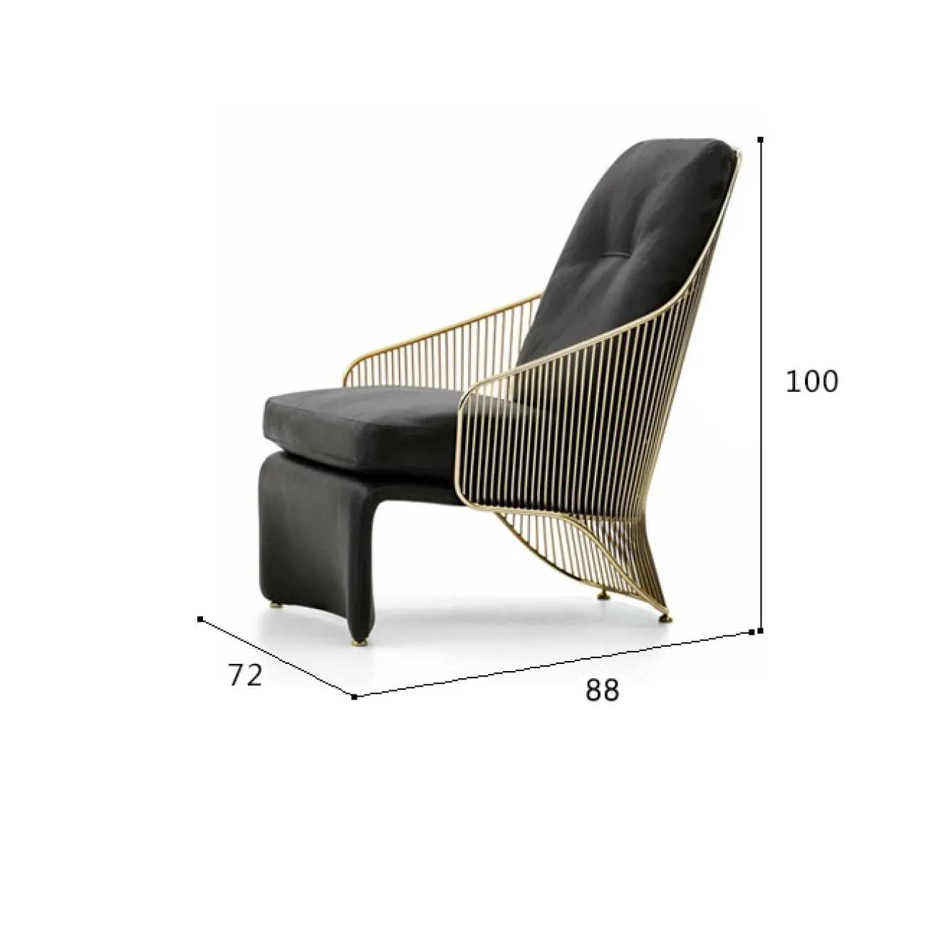 Современное одноместное кресло для гостиной LaLume MB21016-23