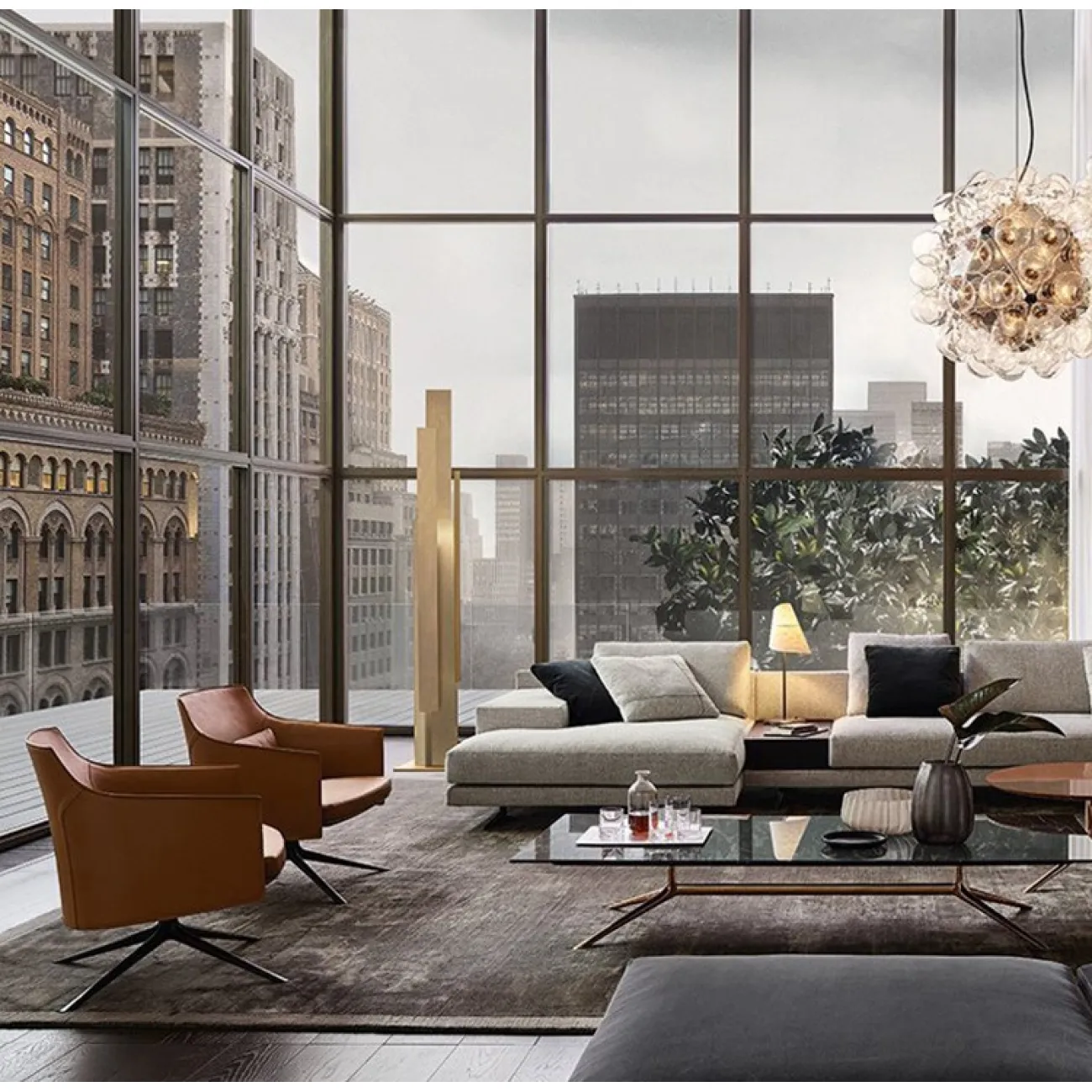 Кожаное кресло для гостиной LaLume MB21018-23