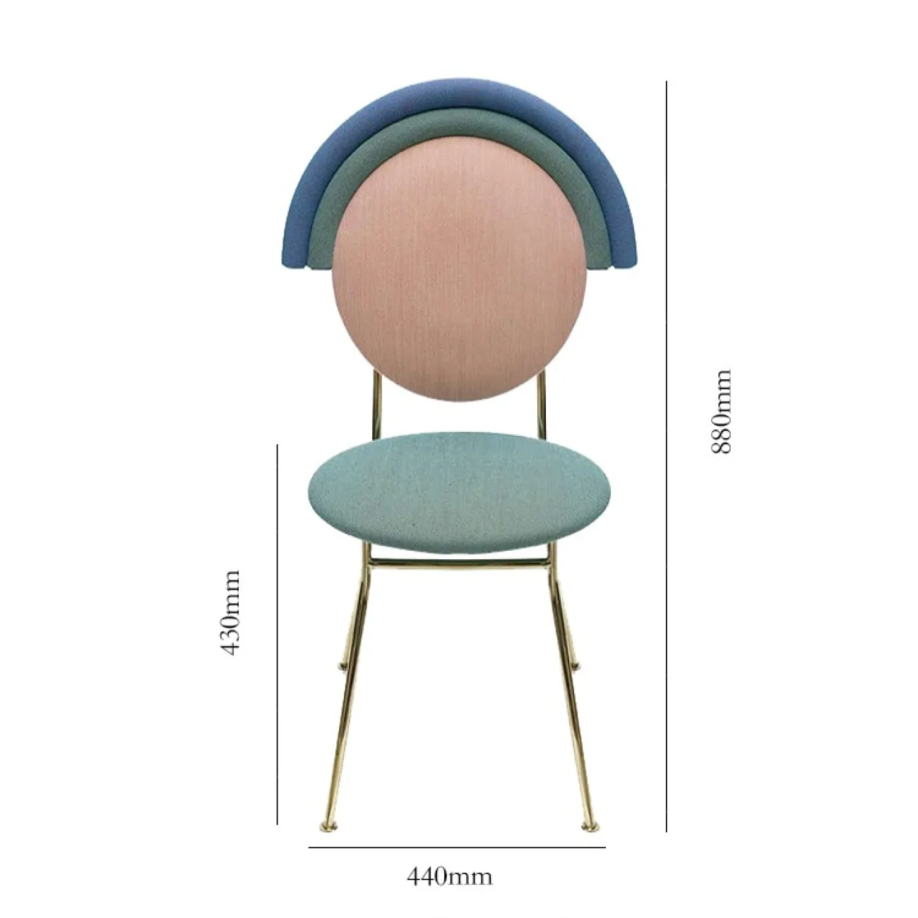 Мягкий минималистический стул LaLume MB21019-23