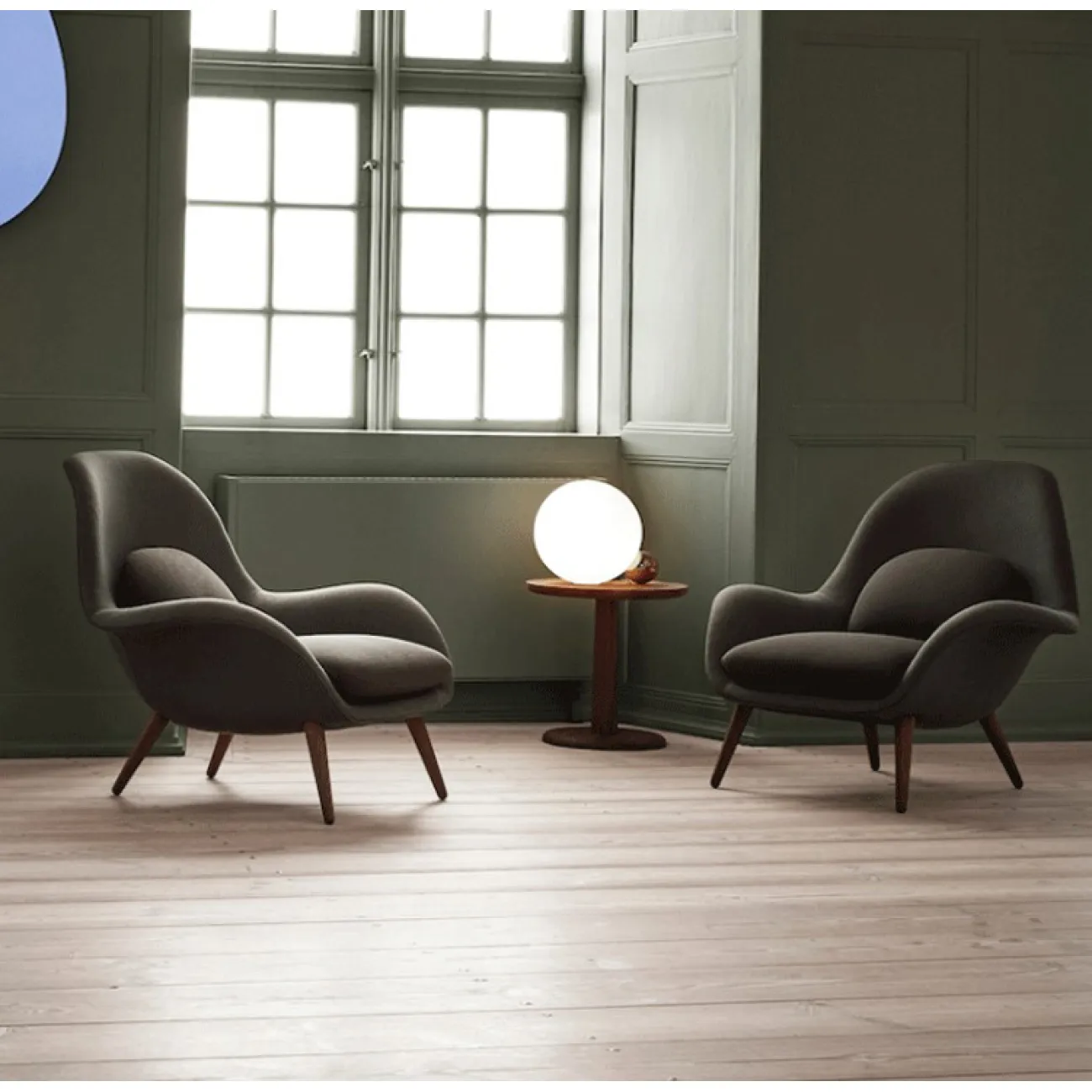 Тканевое одноместное кресло для гостиной LaLume MB21020-23