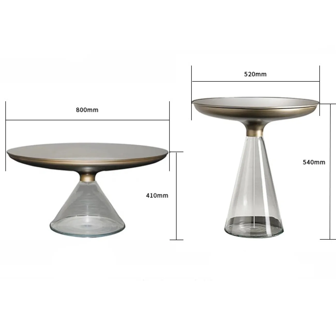 Журнальный стол на стеклянной ножке LaLume MB21021-23 Журнальный стол на стеклянной ножке LaLume MB21021-23