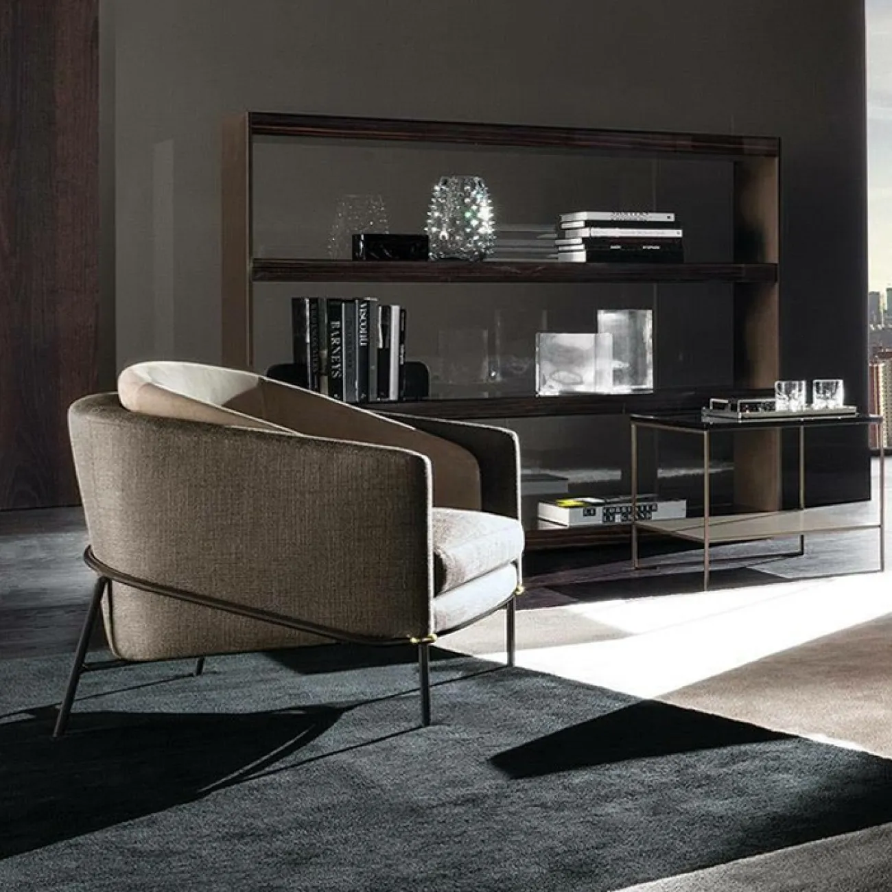 Удобное одноместное кресло для гостиной LaLume MB21025-23