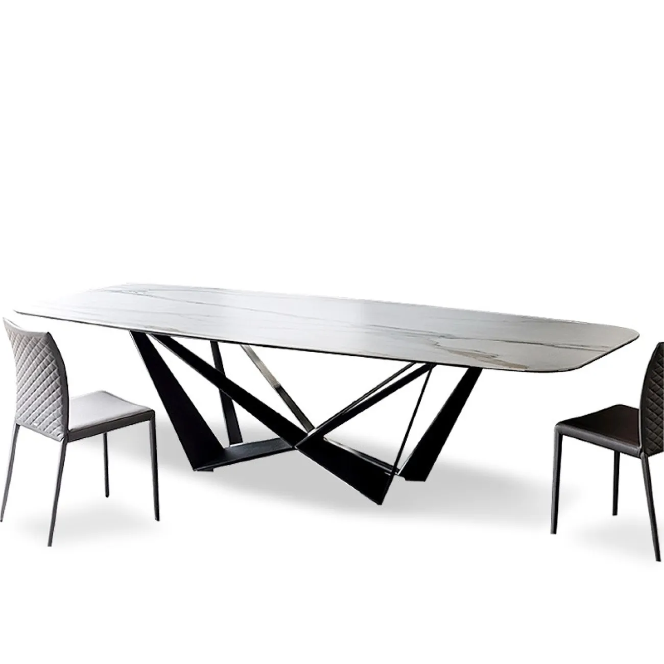 Мраморный большой обеденный стол LaLume ST100391-05