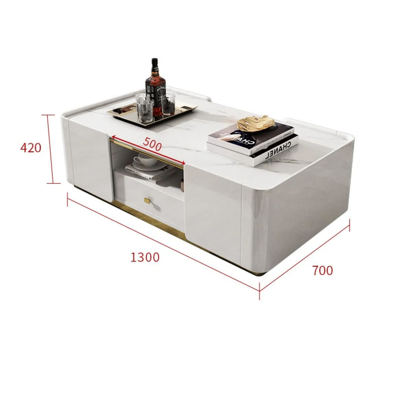 Современный журнальный стол для гостиной LaLume MB20977-23 Современный журнальный стол для гостиной LaLume MB20977-23