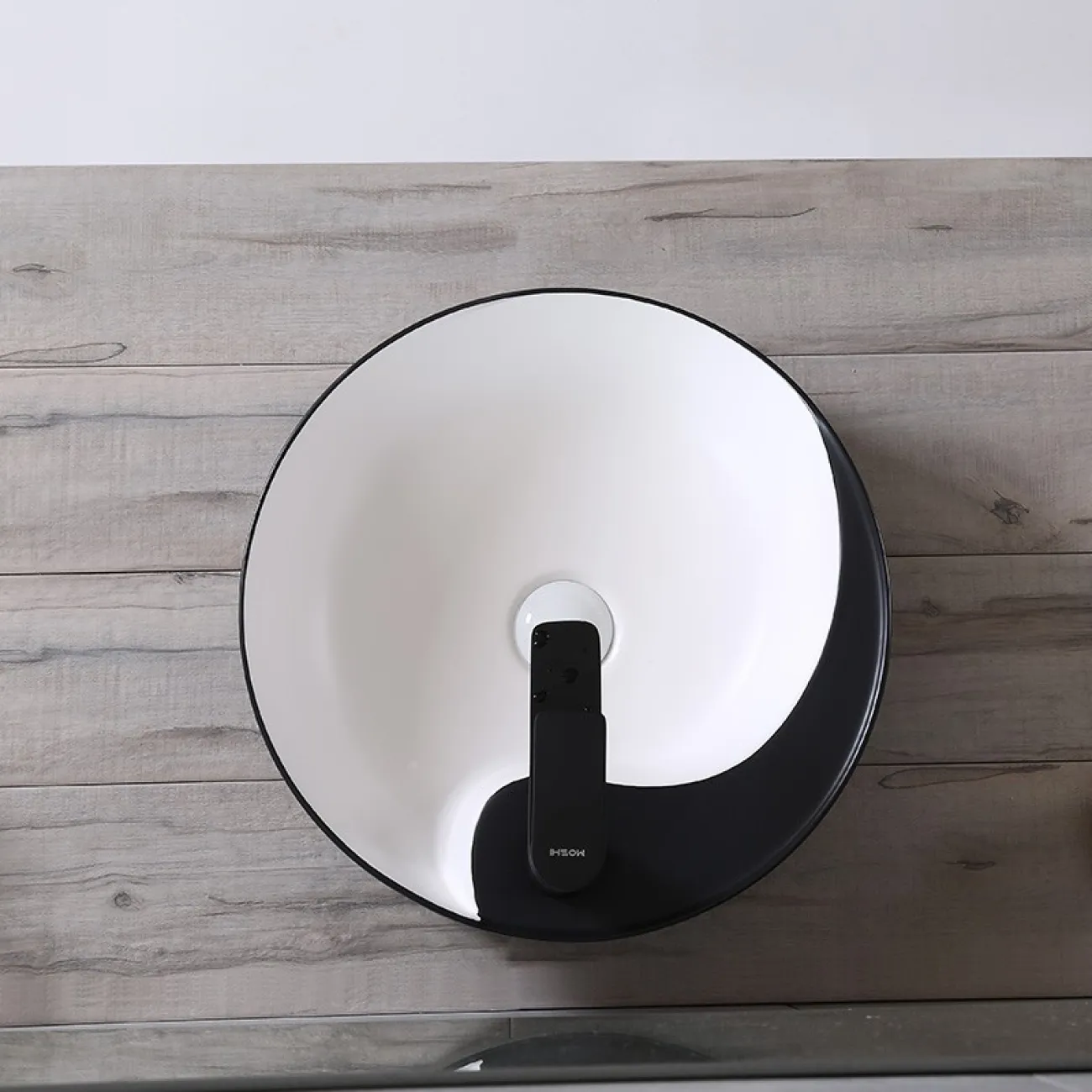 Современный круглый умывальник  для ванной комнаты LaLume MB20550-23