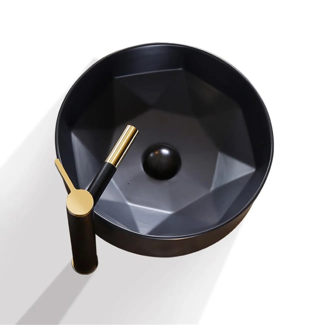 Керамический круглый умывальник  для ванной комнаты LaLume MB20654-23