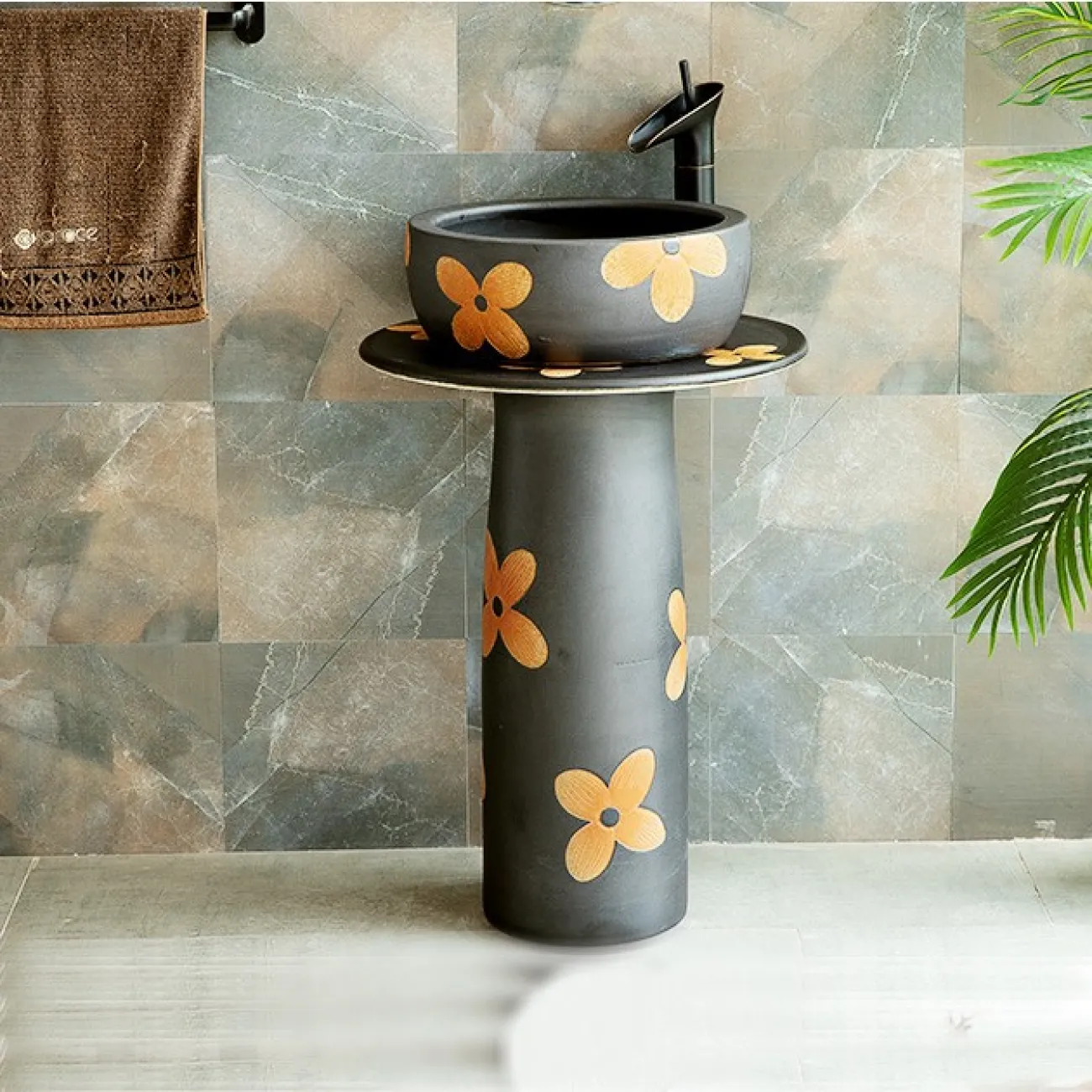 Керамический современный умывальник для ванной комнаты LaLume MB20657-23