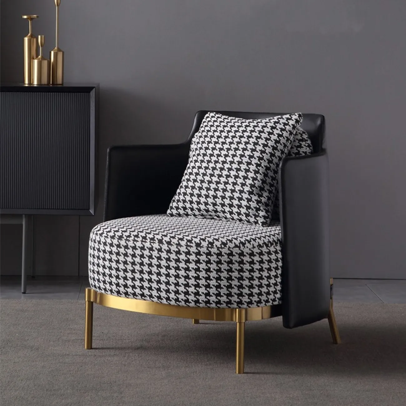 Дизайнерское тканевое кресло LaLume DK100247-23 Дизайнерское тканевое кресло LaLume DK100247-23