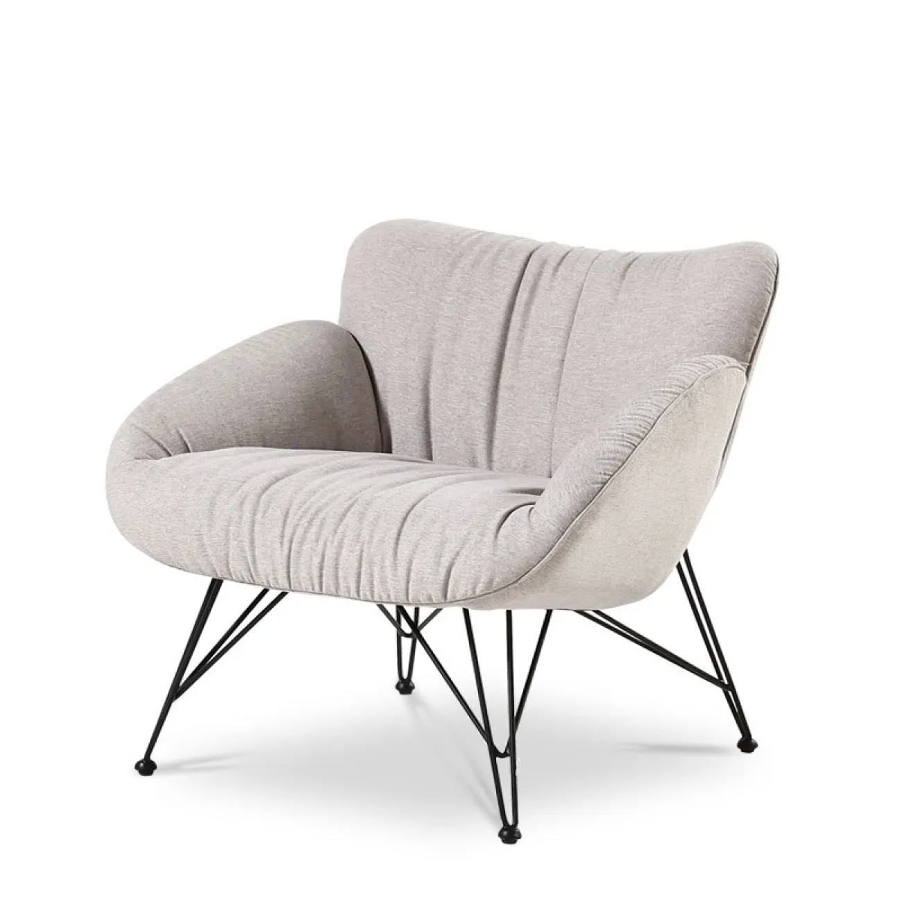 Дизайнерское тканевое кресло для гостиной LaLume MB21036-23 Дизайнерское тканевое кресло для гостиной LaLume MB21036-23