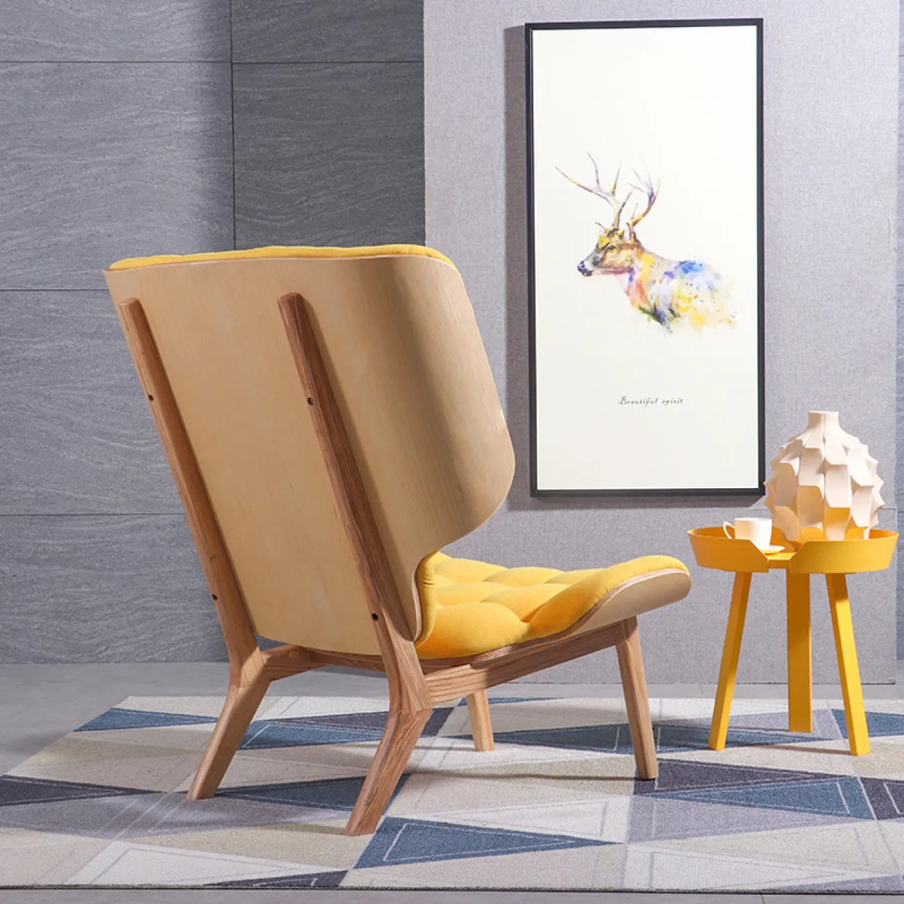 Современный мягкий стул для гостиной LaLume MB21037-23 Современный мягкий стул для гостиной LaLume MB21037-23