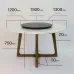 Круглый деревянный стол LaLume MB21040-23