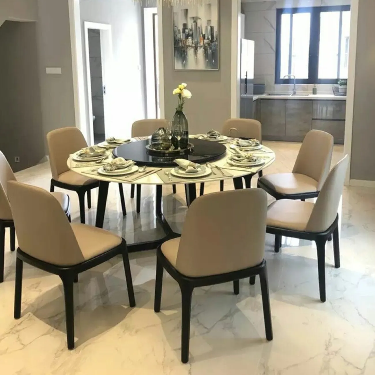 Круглый деревянный стол LaLume MB21040-23 Круглый деревянный стол LaLume MB21040-23