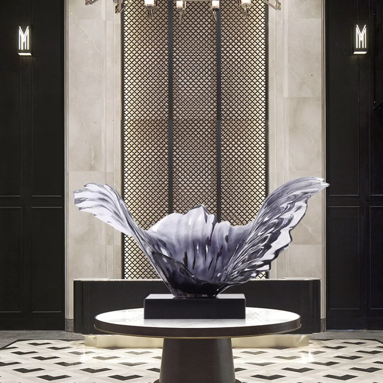 Прозрачная абстрактная скульптура для гостиной LaLume DK21043-23