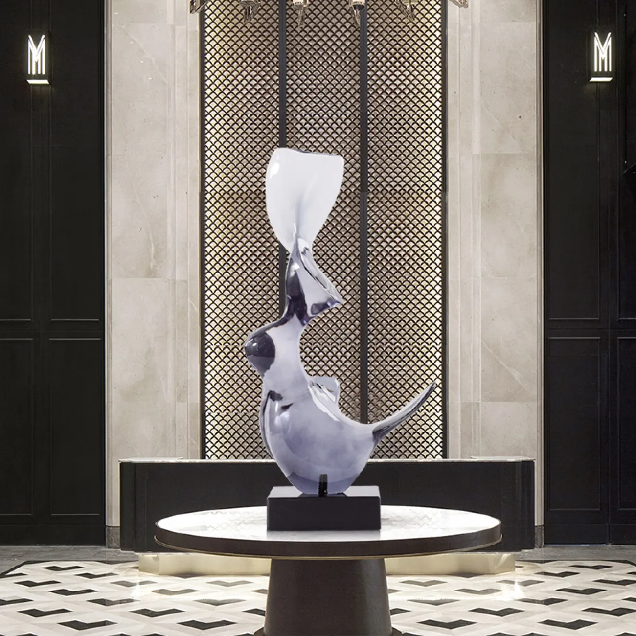 Статуэтка абстрактной формы для гостиной LaLume DK21044-23 Статуэтка абстрактной формы для гостиной LaLume DK21044-23