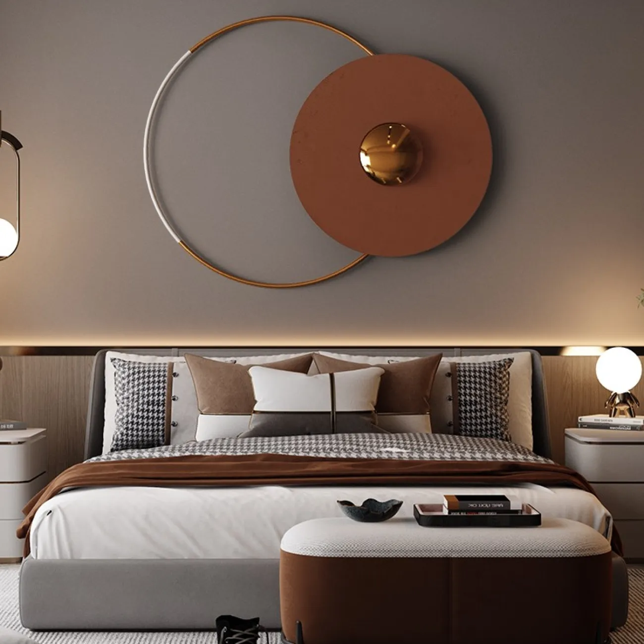 Дизайнерский настенный декор для гостиной LaLume DK20888-23