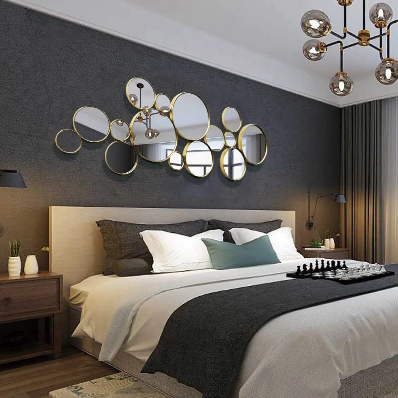 Креативный настенный декор зеркала для гостиной LaLume DK20889-23