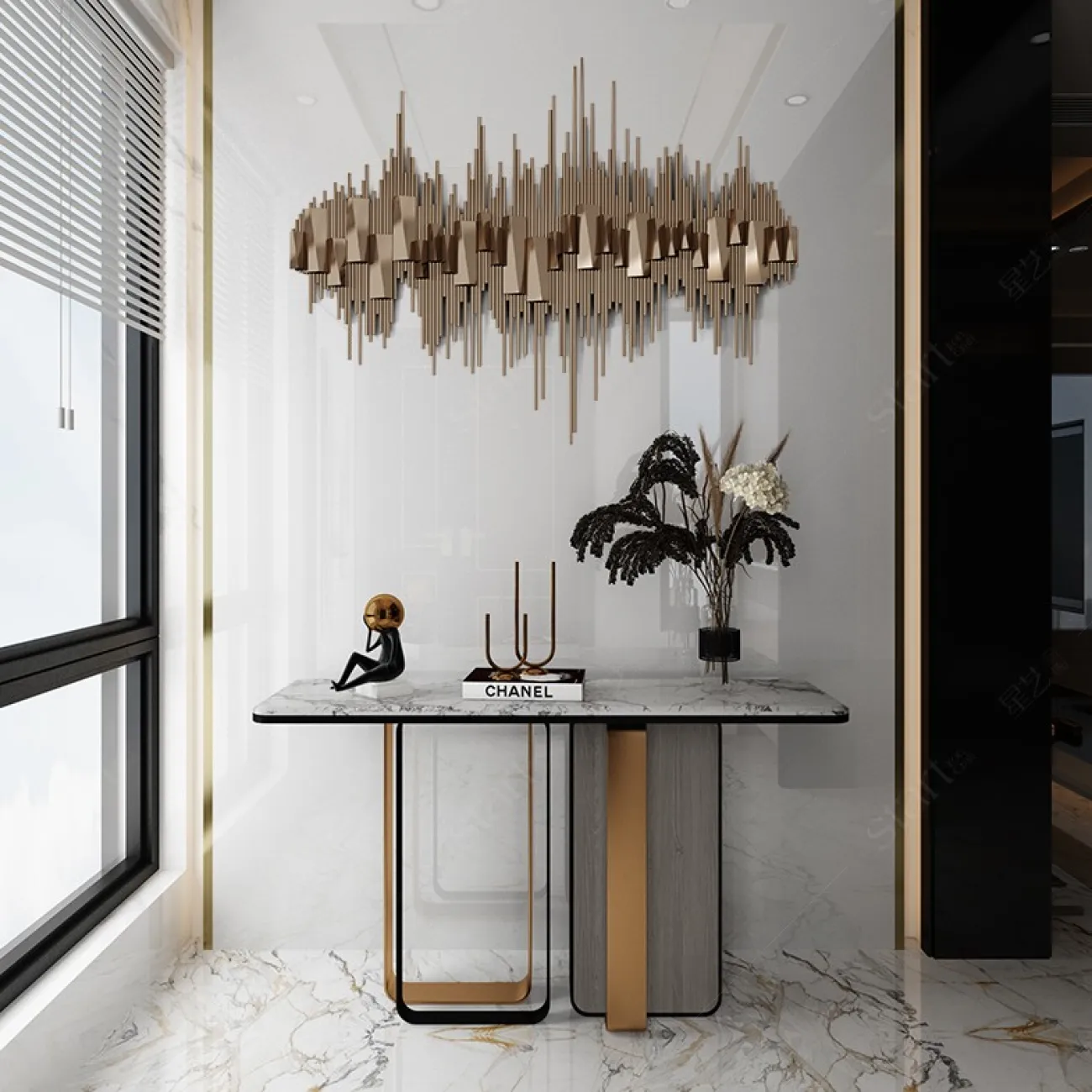 Настенный декор для гостиной в современном стиле LaLume DK20890-23