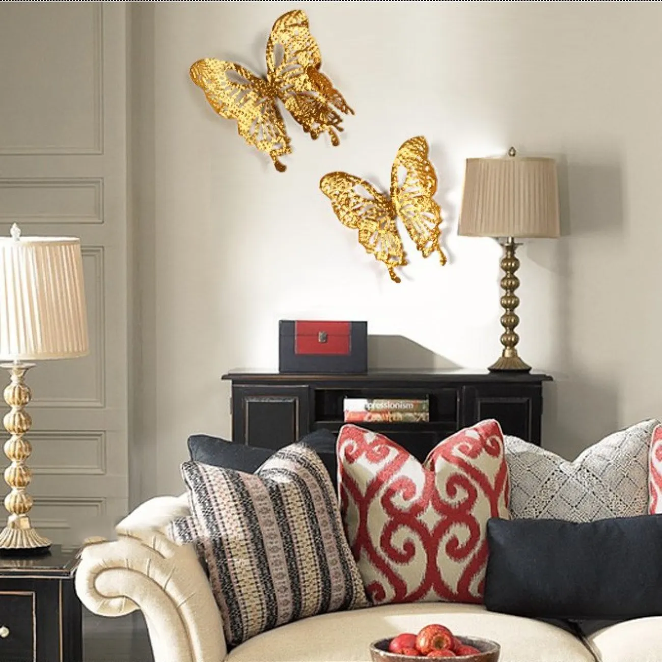 Современный настенный декор бабочка для гостиной LaLume DK20893-23