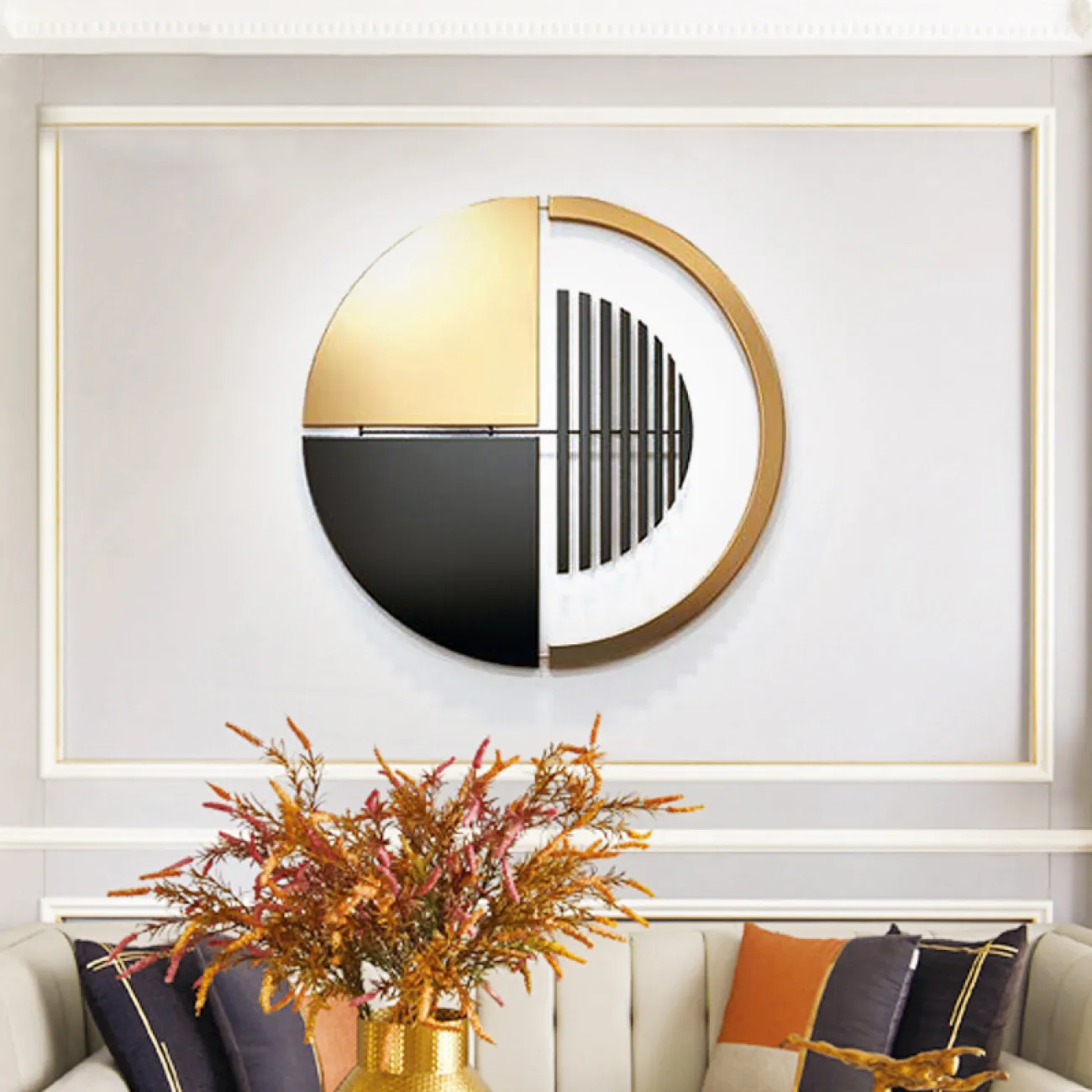 Круглый настенный декор для гостиной LaLume DK20894-23