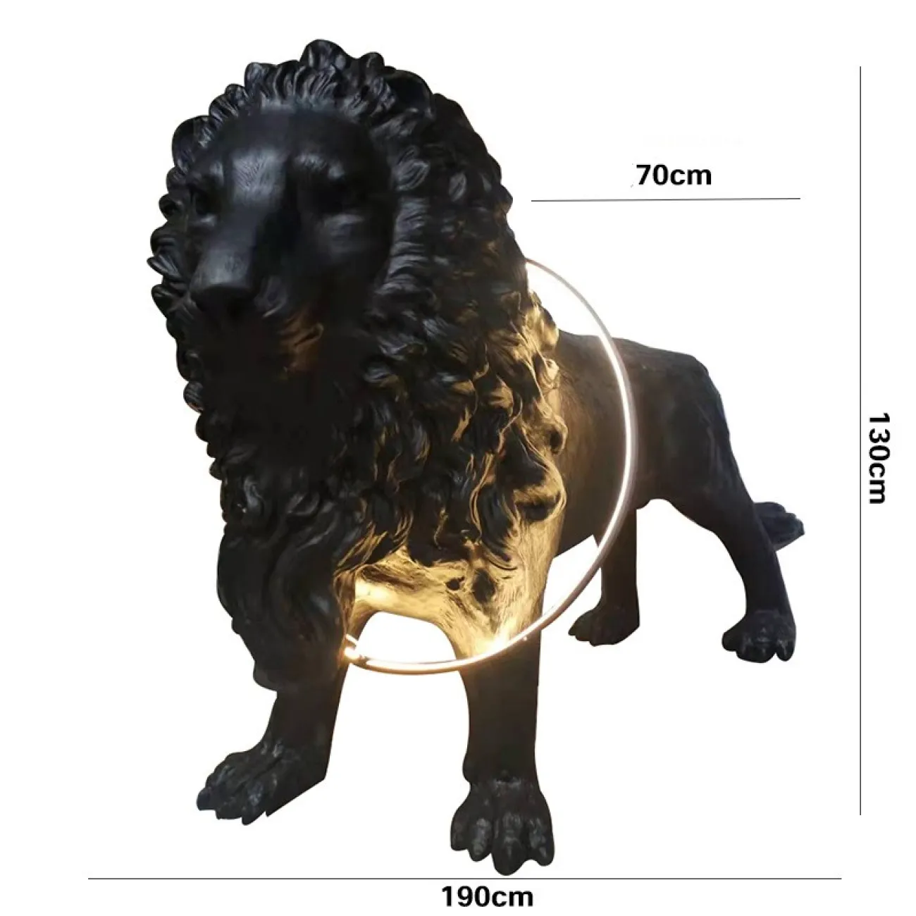 Скульптура льва в скандинавском стиле LaLume DK20897-23