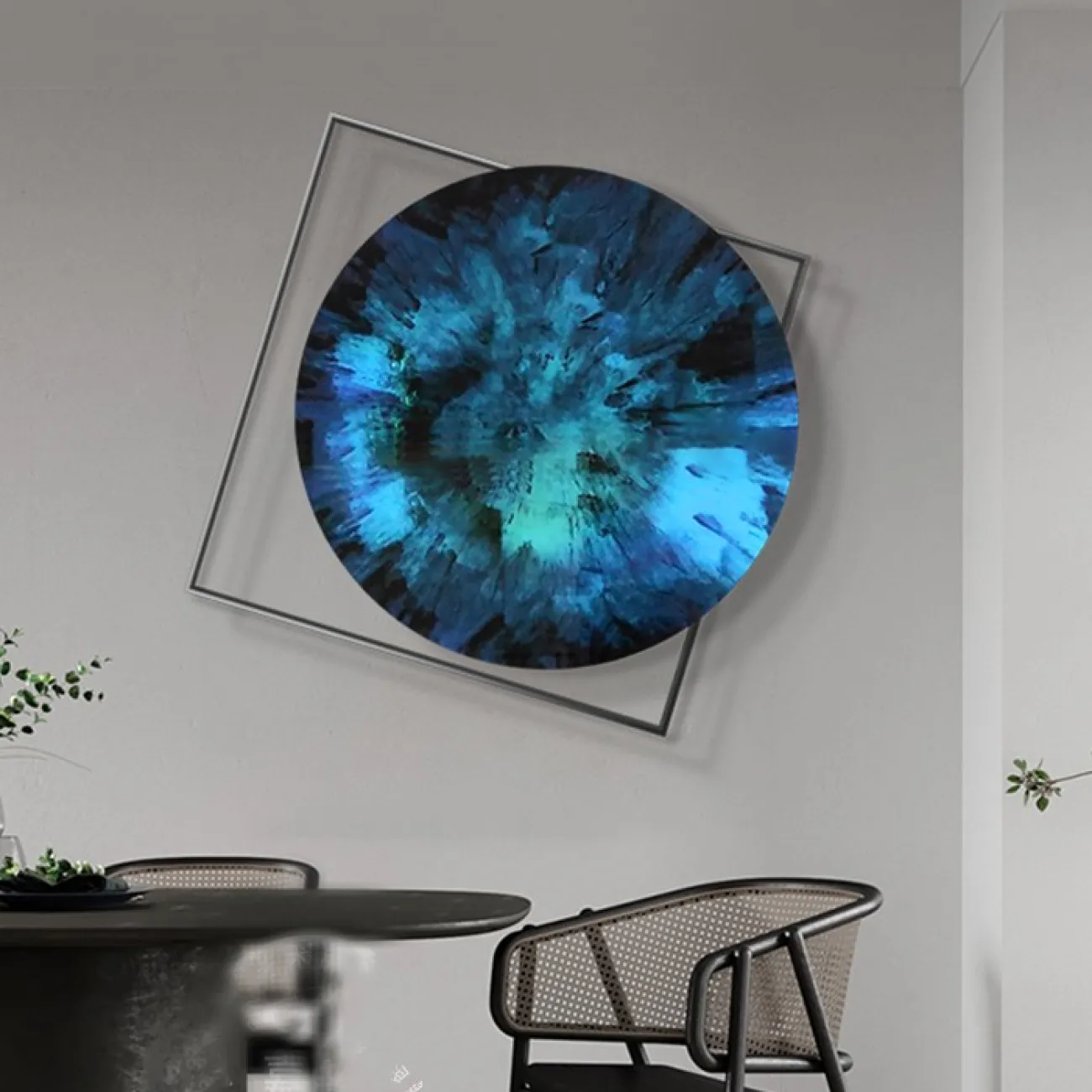 Круглый настенный декор для гостиной LaLume DK20900-23 Круглый настенный декор для гостиной LaLume DK20900-23