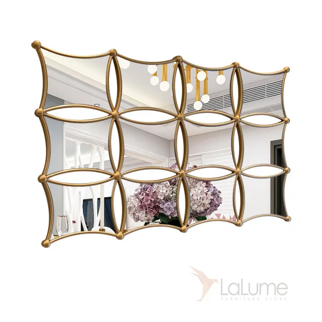 Настенное зеркало необычной формы для гостиной LaLume DK20901-23
