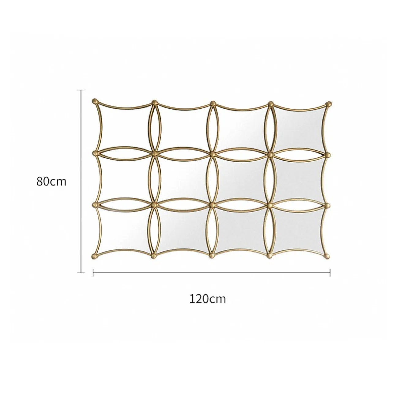 Настенное зеркало необычной формы для гостиной LaLume DK20901-23 Настенное зеркало необычной формы для гостиной LaLume DK20901-23
