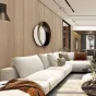 Настенное круглое зеркало для гостиной LaLume DK20902-23