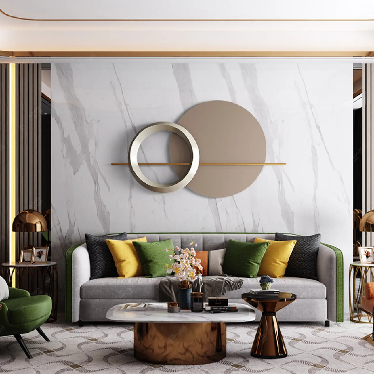 Дизайнерский настенный декор LaLume DK20891-23 Дизайнерский настенный декор LaLume DK20891-23