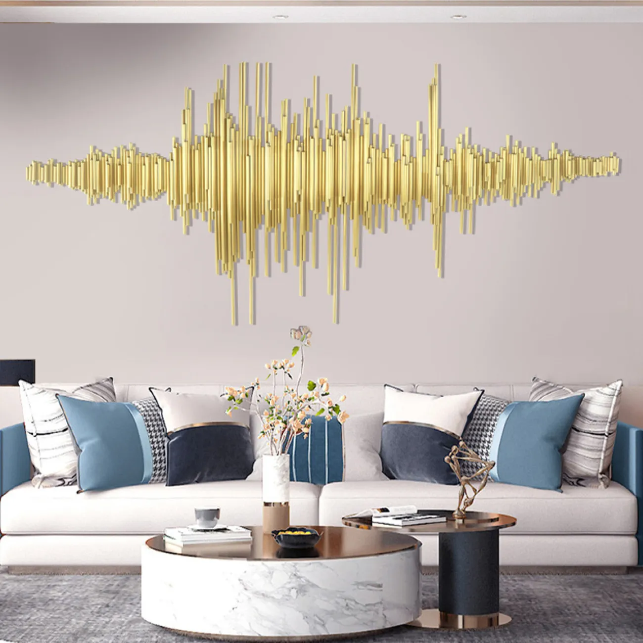 Настенный геометрический декор для гостиной LaLume DK20892-23 Настенный геометрический декор для гостиной LaLume DK20892-23