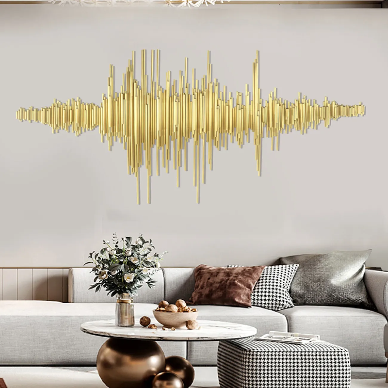 Настенный геометрический декор для гостиной LaLume DK20892-23 Настенный геометрический декор для гостиной LaLume DK20892-23