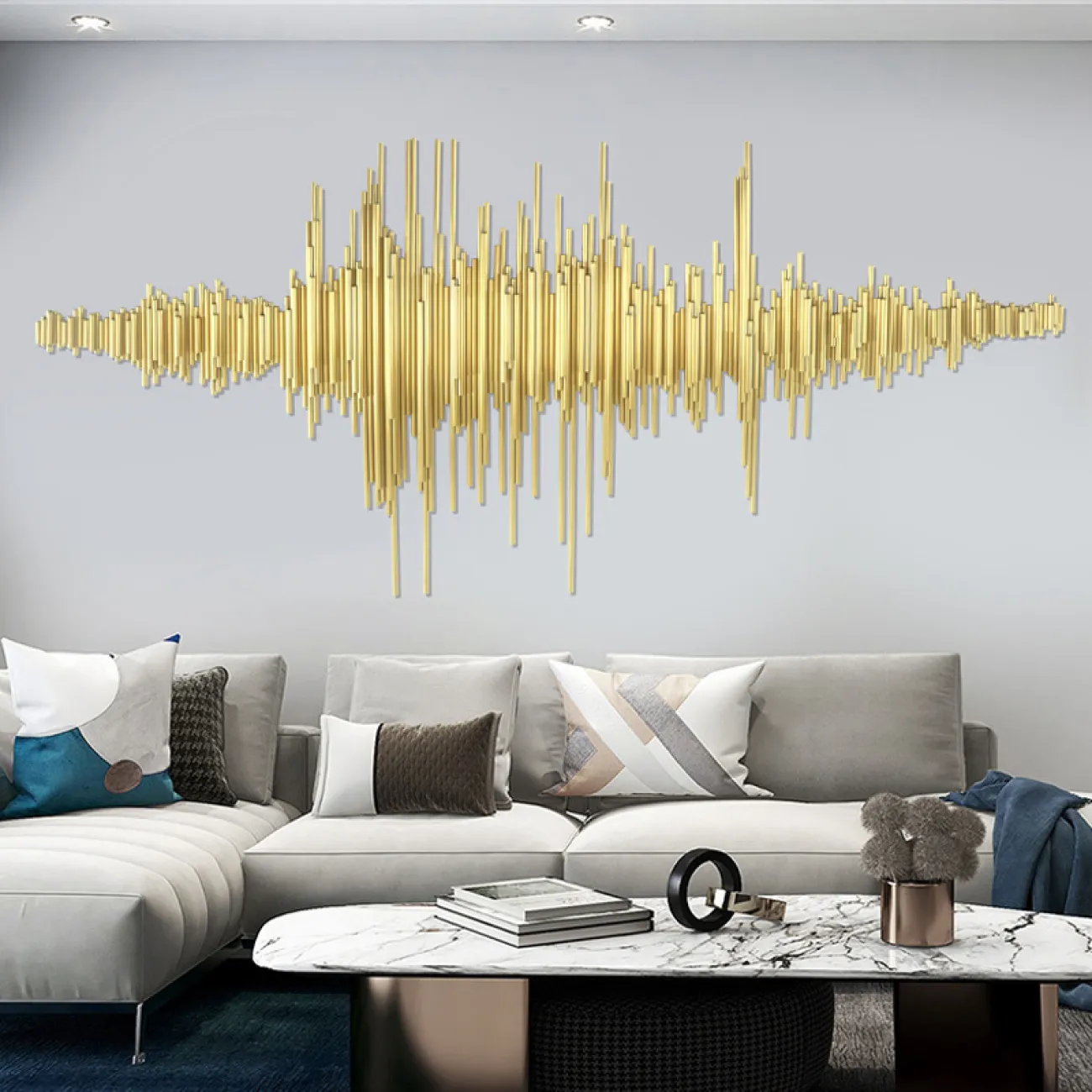 Настенный геометрический декор для гостиной LaLume DK20892-23 Настенный геометрический декор для гостиной LaLume DK20892-23