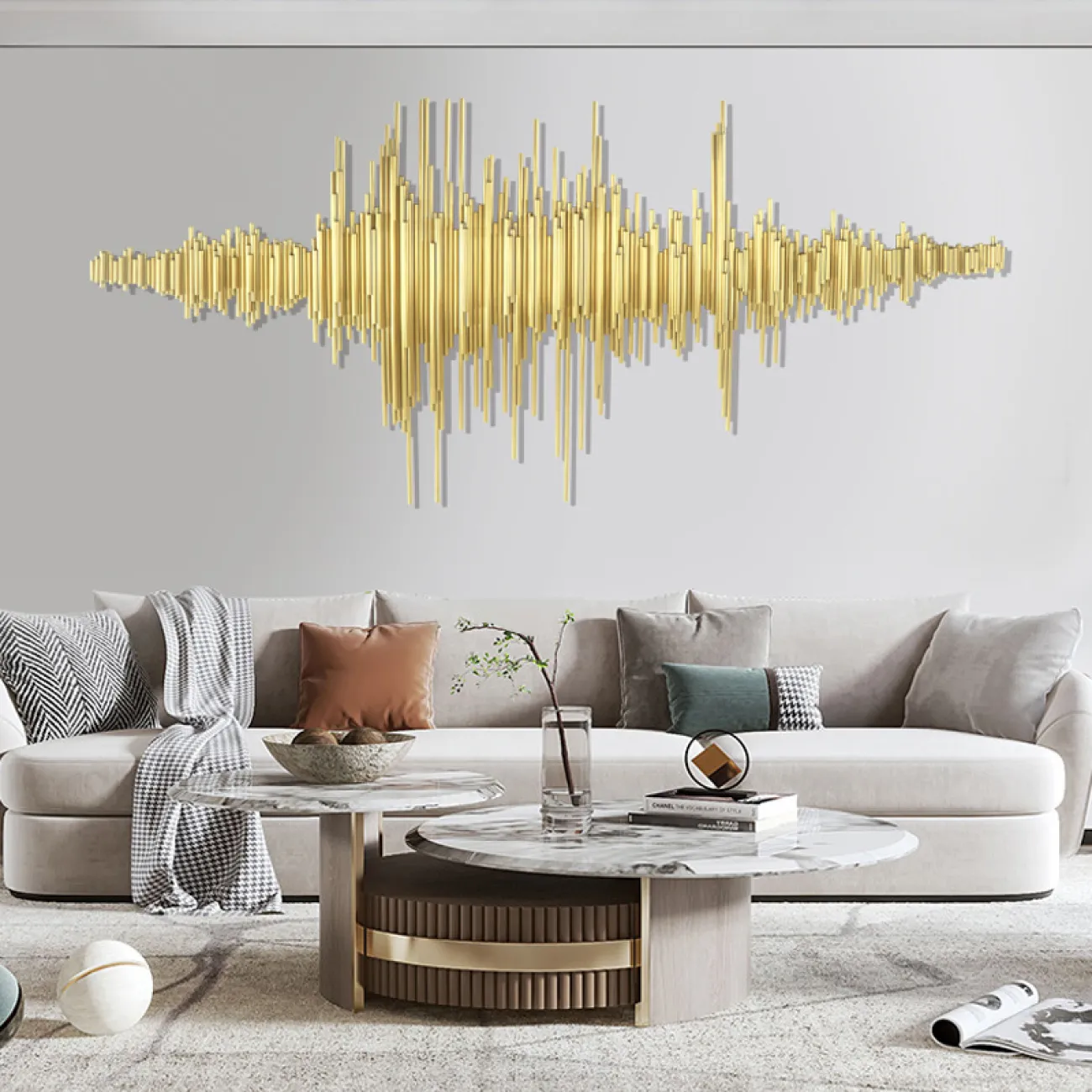 Настенный геометрический декор для гостиной LaLume DK20892-23 Настенный геометрический декор для гостиной LaLume DK20892-23