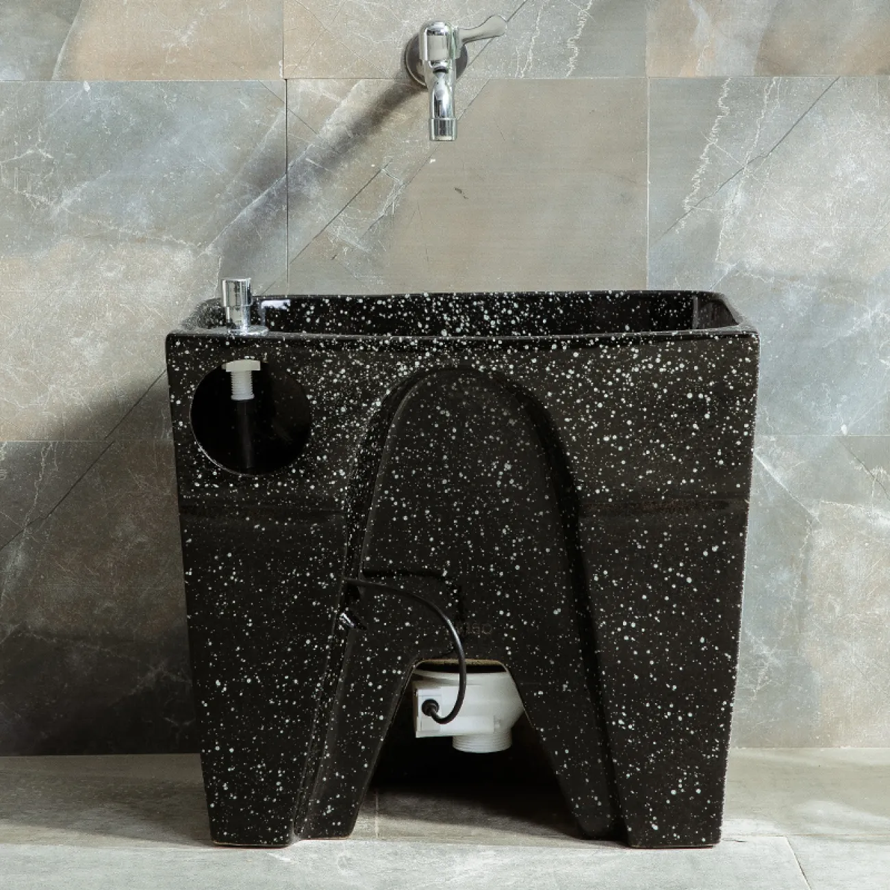 Керамический креативный умывальник для ванной комнаты LaLume MB20553-23 Керамический креативный умывальник для ванной комнаты LaLume MB20553-23