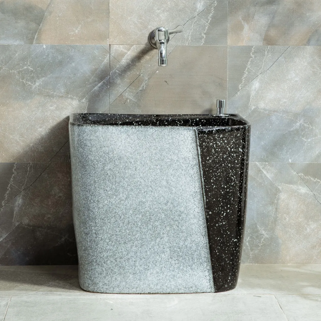 Керамический креативный умывальник для ванной комнаты LaLume MB20553-23 Керамический креативный умывальник для ванной комнаты LaLume MB20553-23