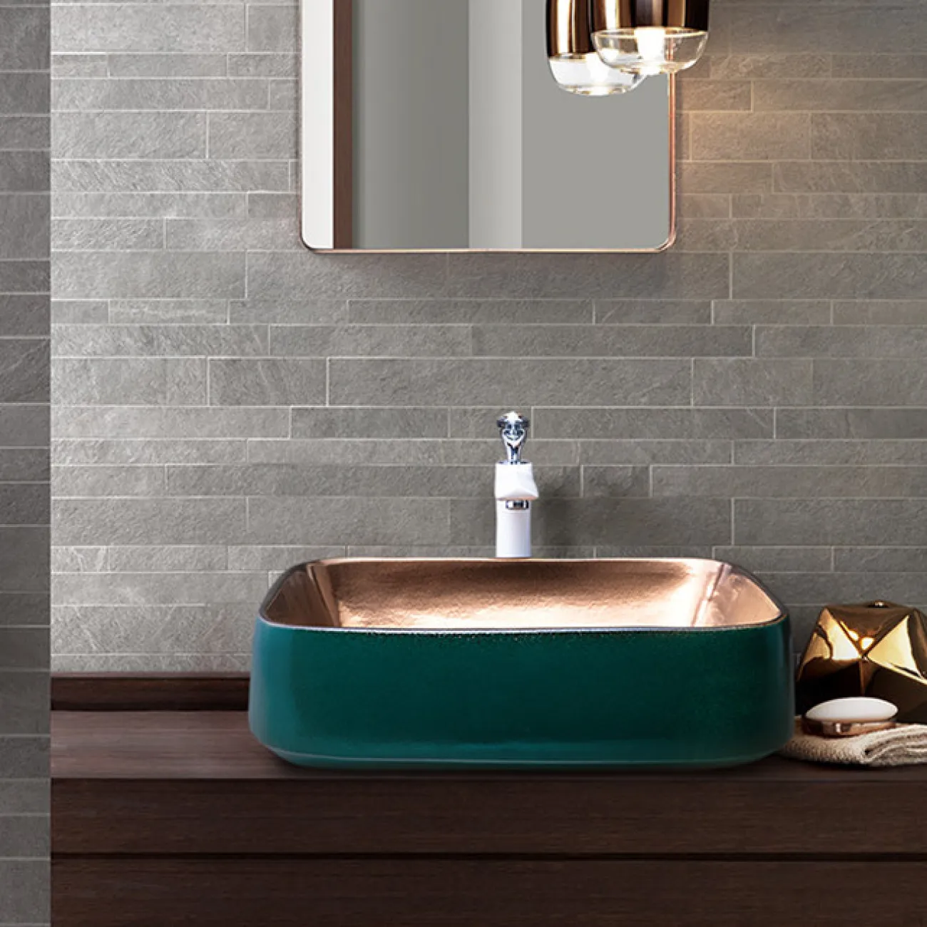 Керамический креативный умывальник  для ванной комнаты LaLume MB20571-23