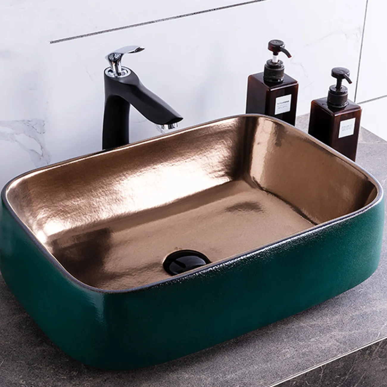 Керамический креативный умывальник  для ванной комнаты LaLume MB20571-23