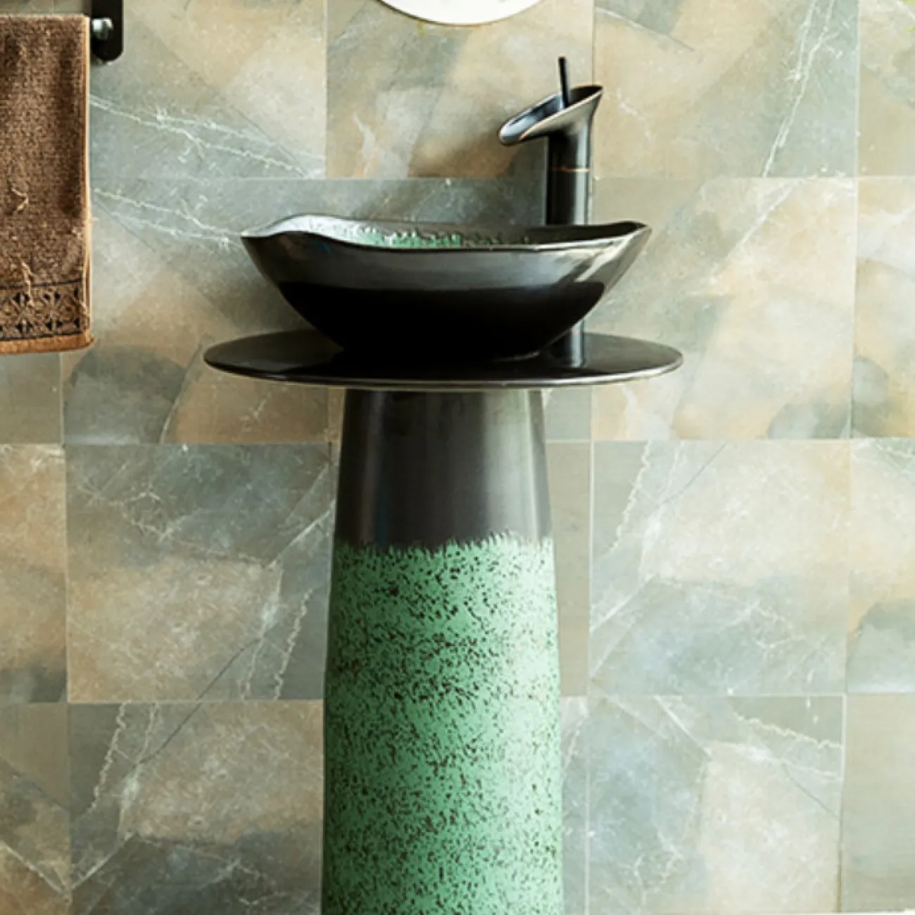 Керамический креативный умывальник для ванной комнаты LaLume MB20568-23 Керамический креативный умывальник для ванной комнаты LaLume MB20568-23