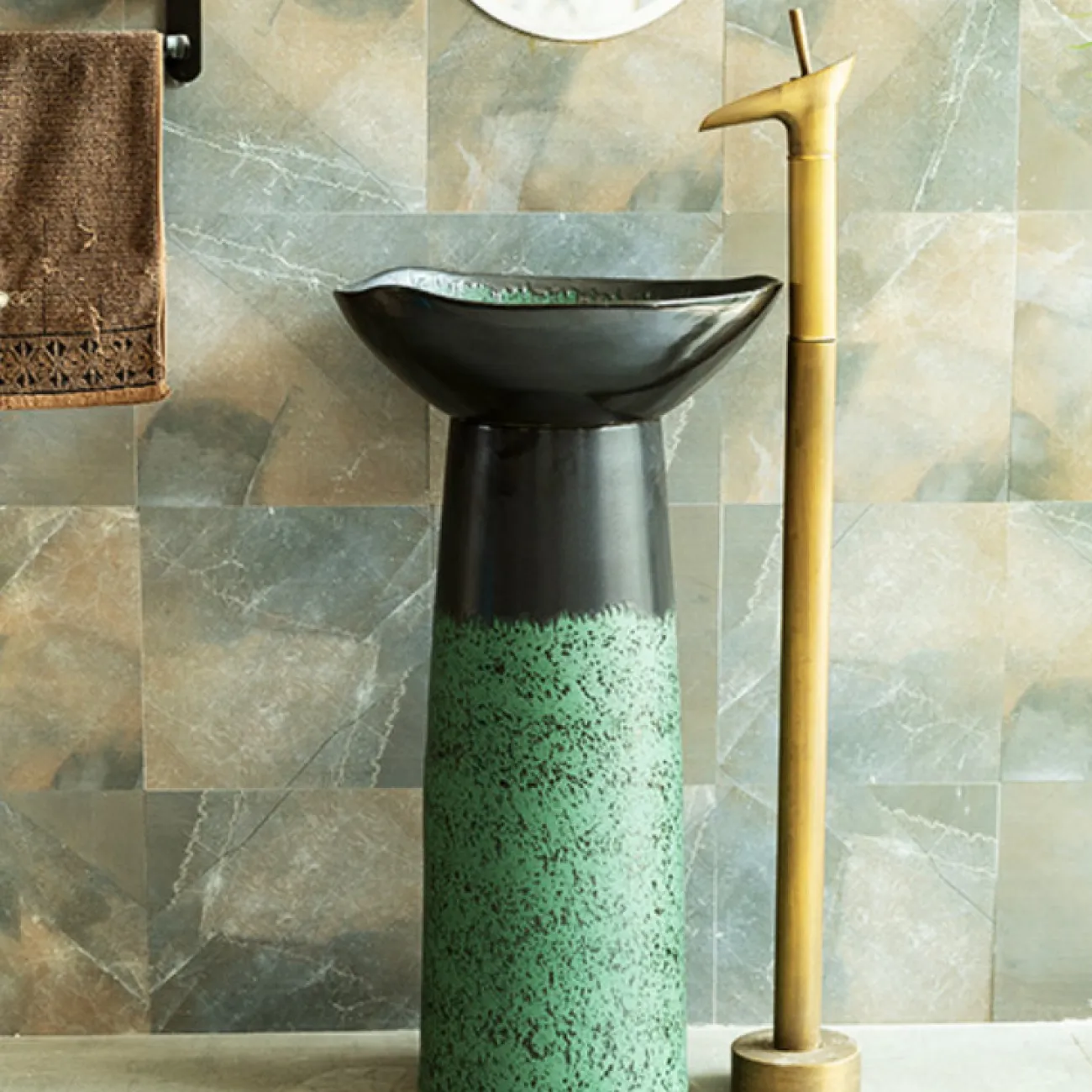 Керамический креативный умывальник для ванной комнаты LaLume MB20568-23 Керамический креативный умывальник для ванной комнаты LaLume MB20568-23